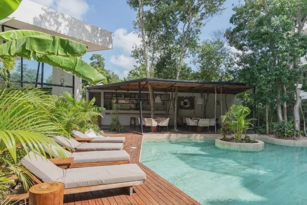 Encantador departamento con jacuzzi en Tulum 2