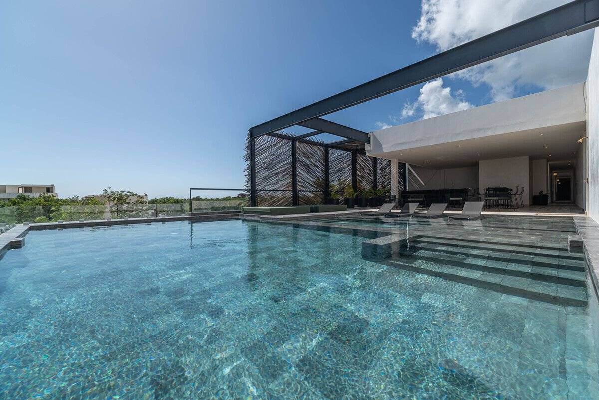 Penthouse de lujo con rooftop y alberca privada 3