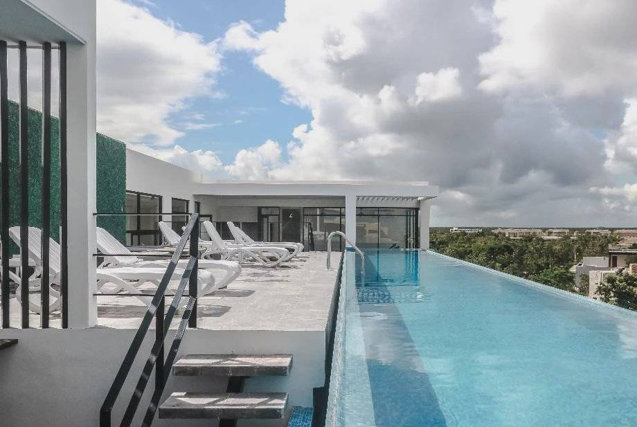 Estudio amueblado con alberca en Tulum 2