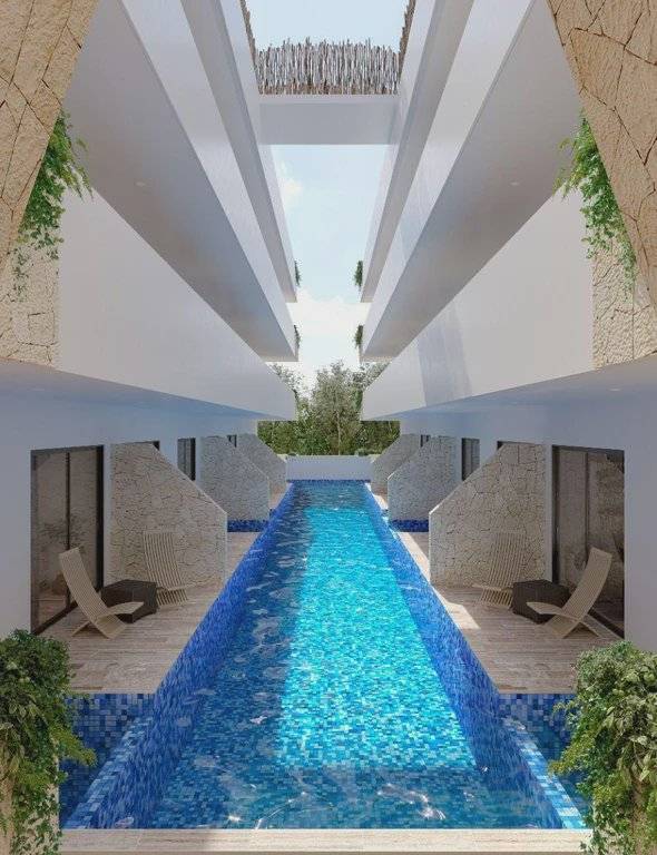 Exclusivo departamento con jacuzzi en Tulum 3