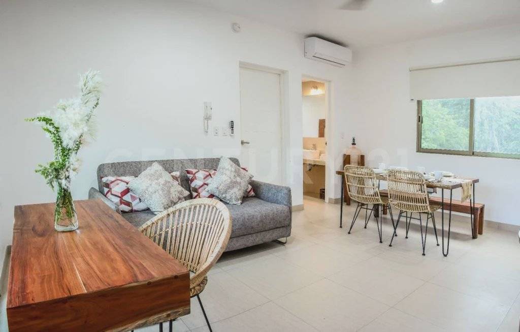 Departamento amueblado en Tulum con piscina 5