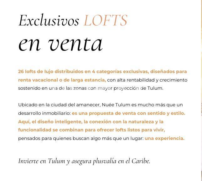 Lofts de lujo en el corazón de Tulum 4
