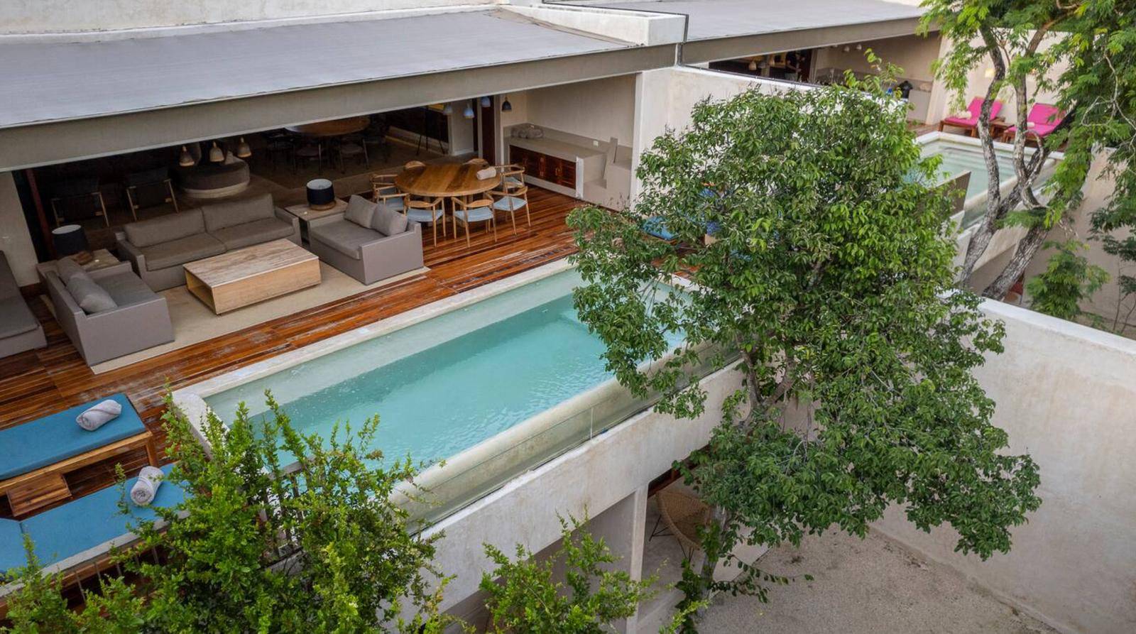 Casa de diseño y jardín privado en Tulum 3