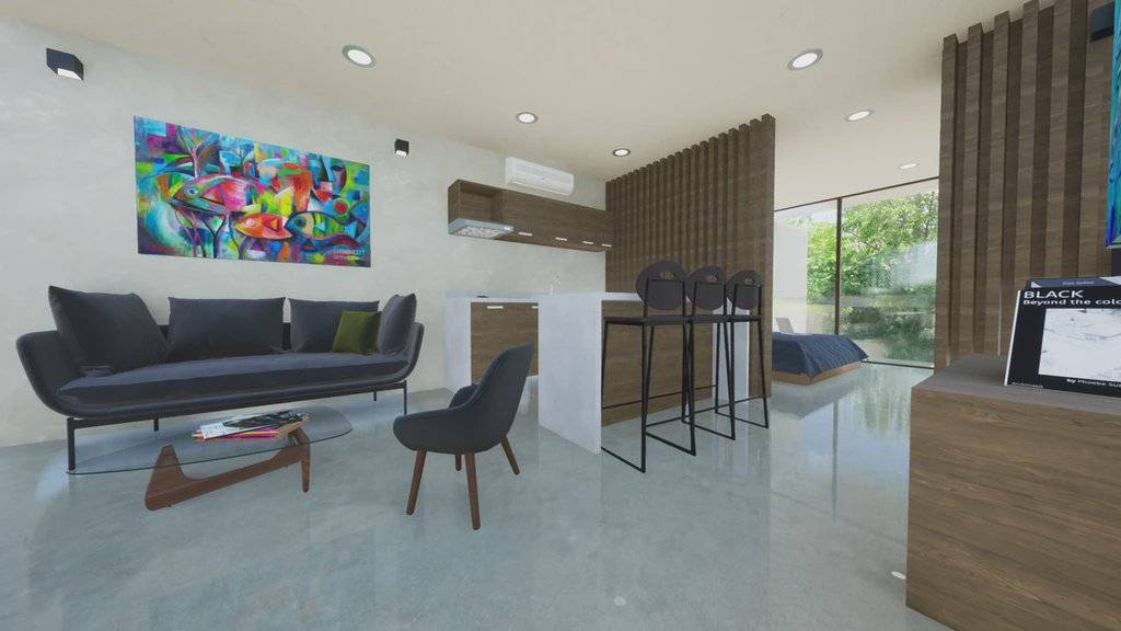 Departamento moderno en Aldea Zamá, Tulum 1