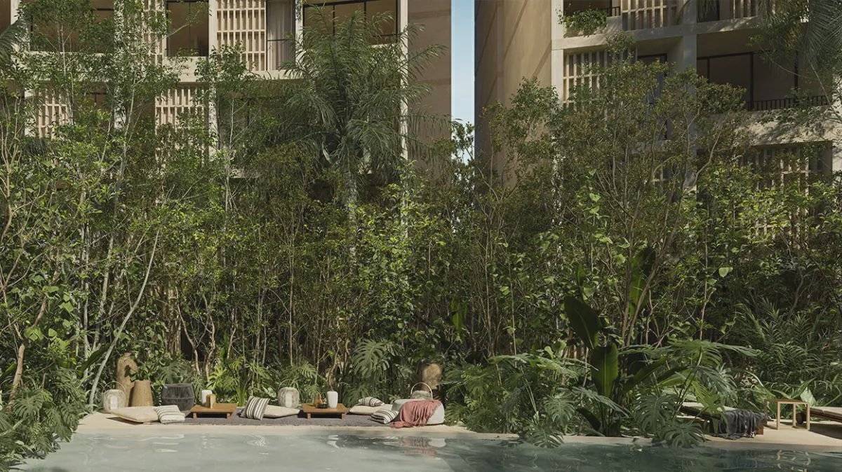 Departamento en venta en okún living cancún 2