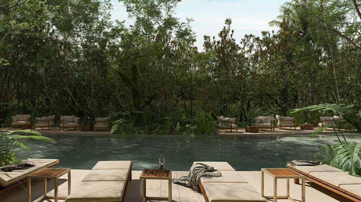 Departamento en venta en okún living cancún 3