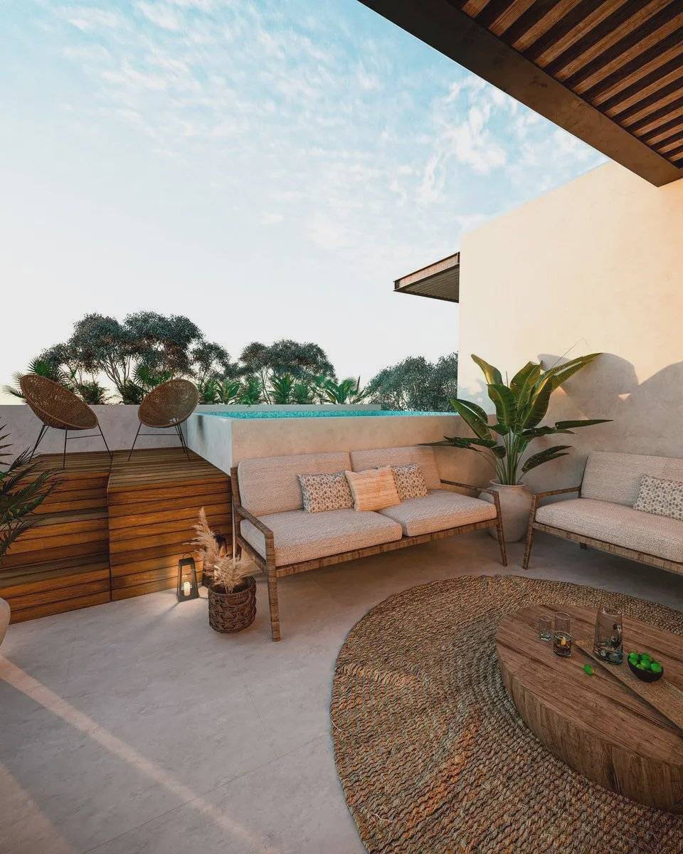 Vive el lujo en Tulum con vista a la piscina 4