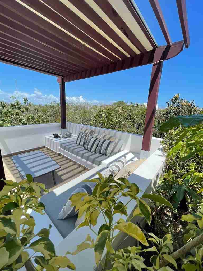Departamento amueblado en Aldea Tulum 4