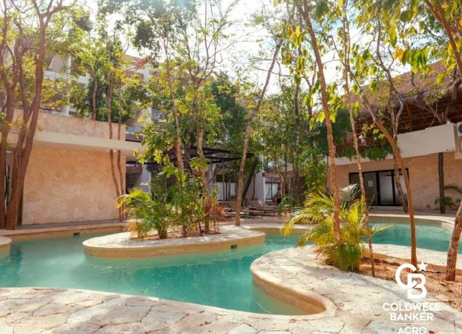 Departamento luminoso con vista verde en Tulum 5