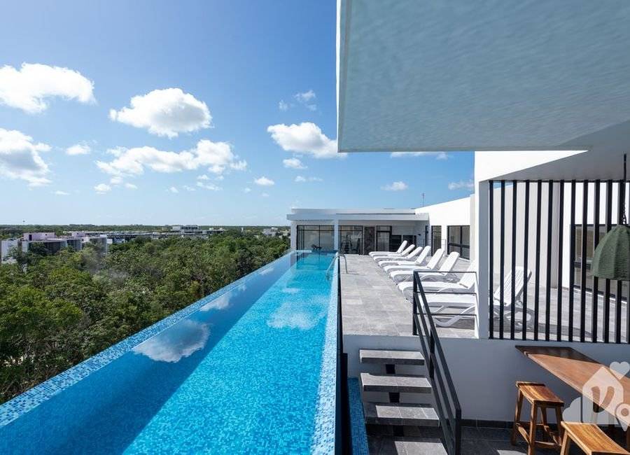 Penthouse moderno con alberca privada en Tulum 1
