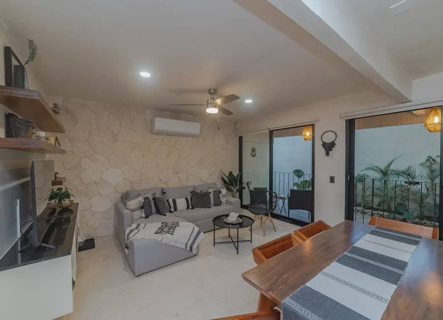 Departamento amueblado con alberca en Tulum 5