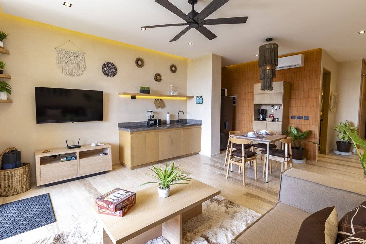 Departamento amueblado en Tulum con piscina privada 5