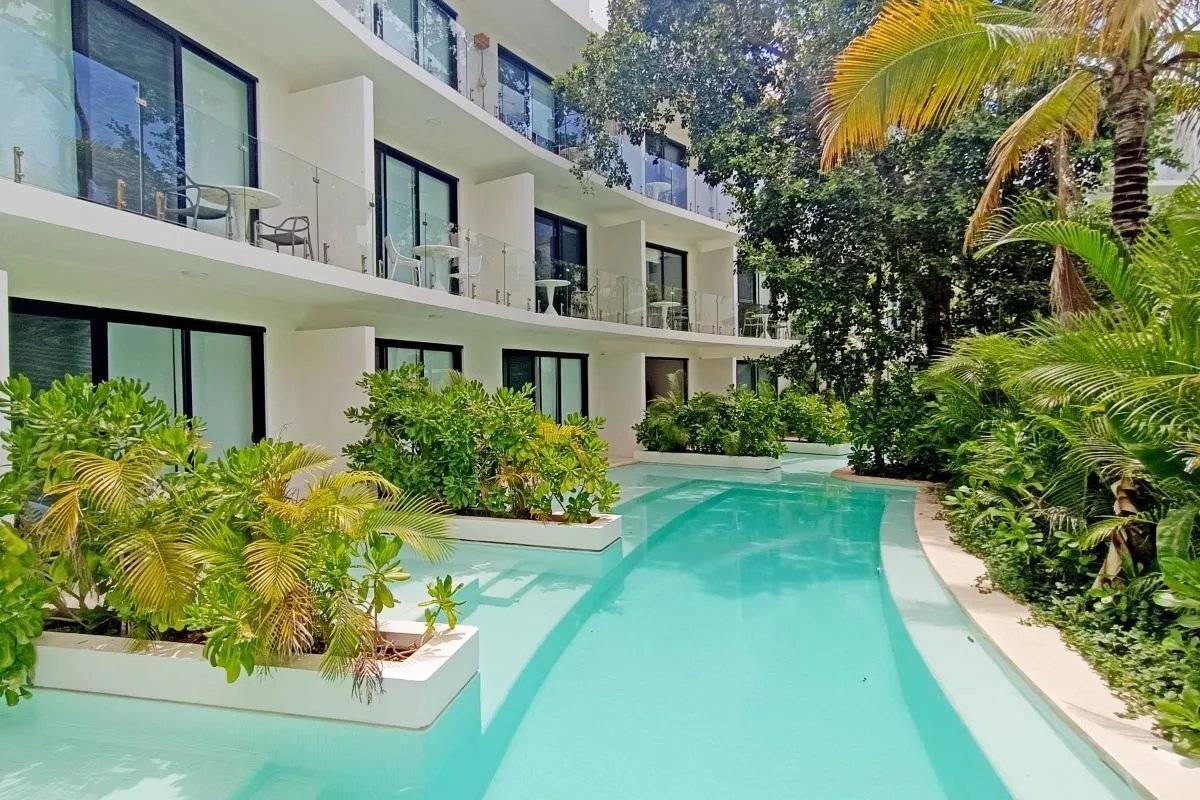 Estudio moderno con swim up en Tulum 3