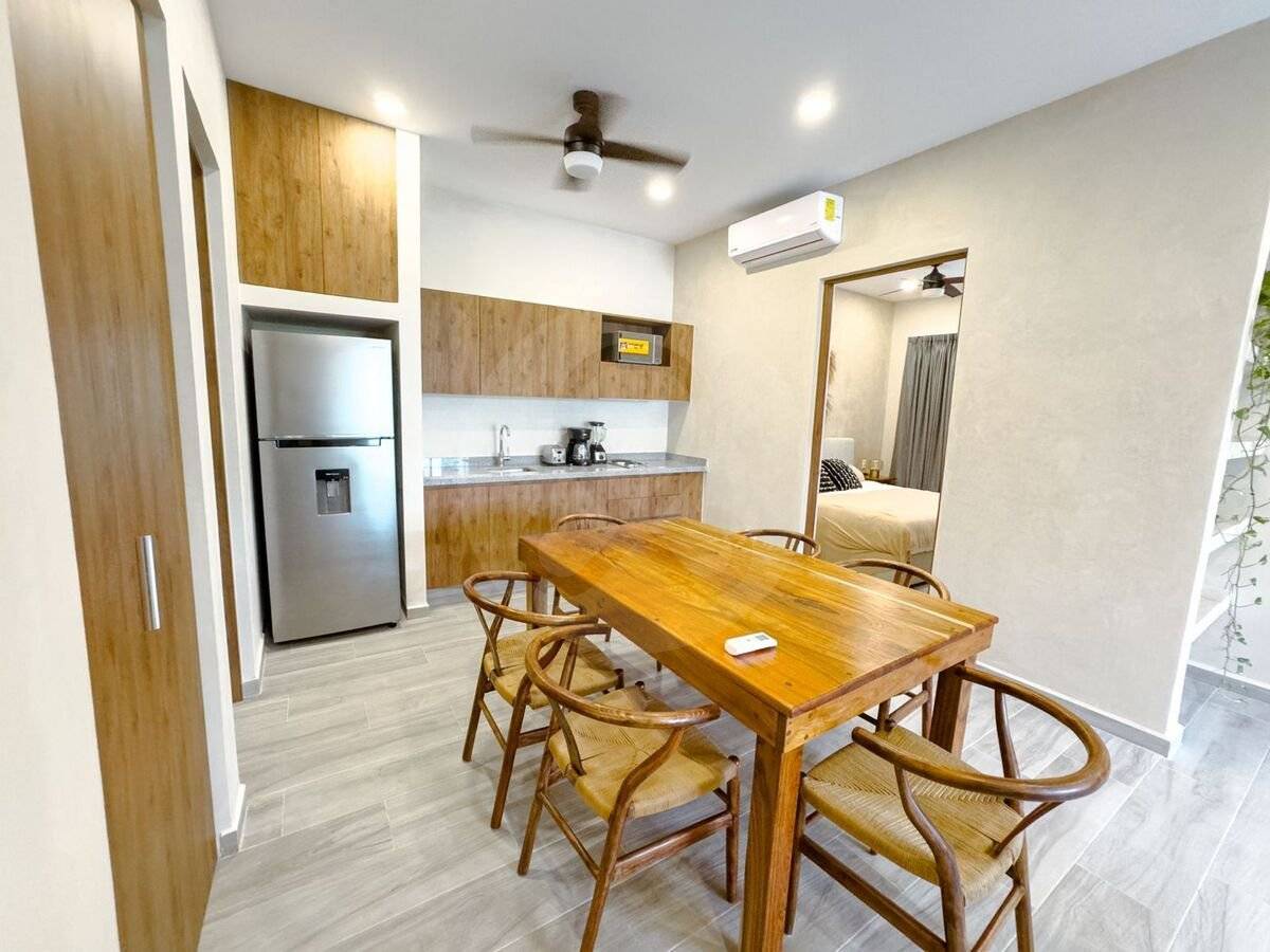 Departamento ideal en Tulum con alberca y jardín 5