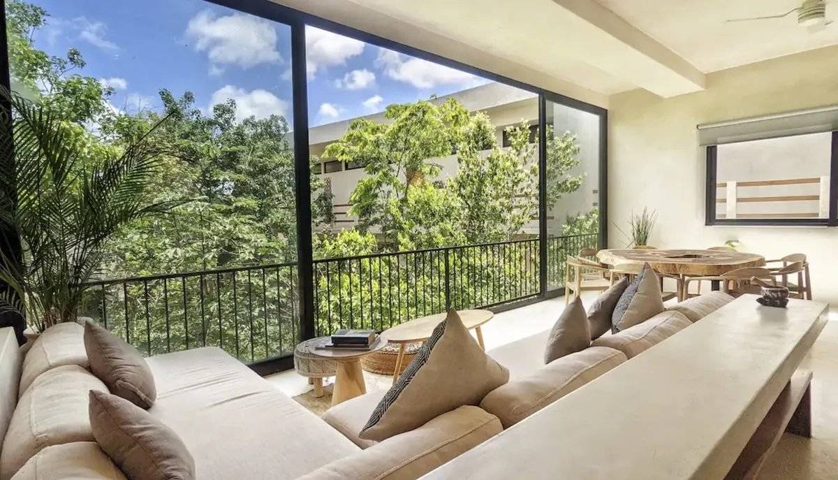 Penthouse de lujo con alberca y vista selva 5