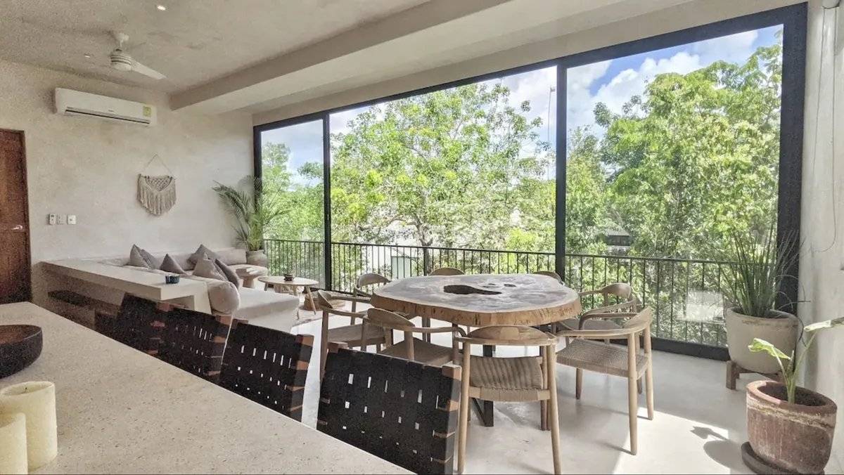 Penthouse de lujo con alberca y vista selva 4