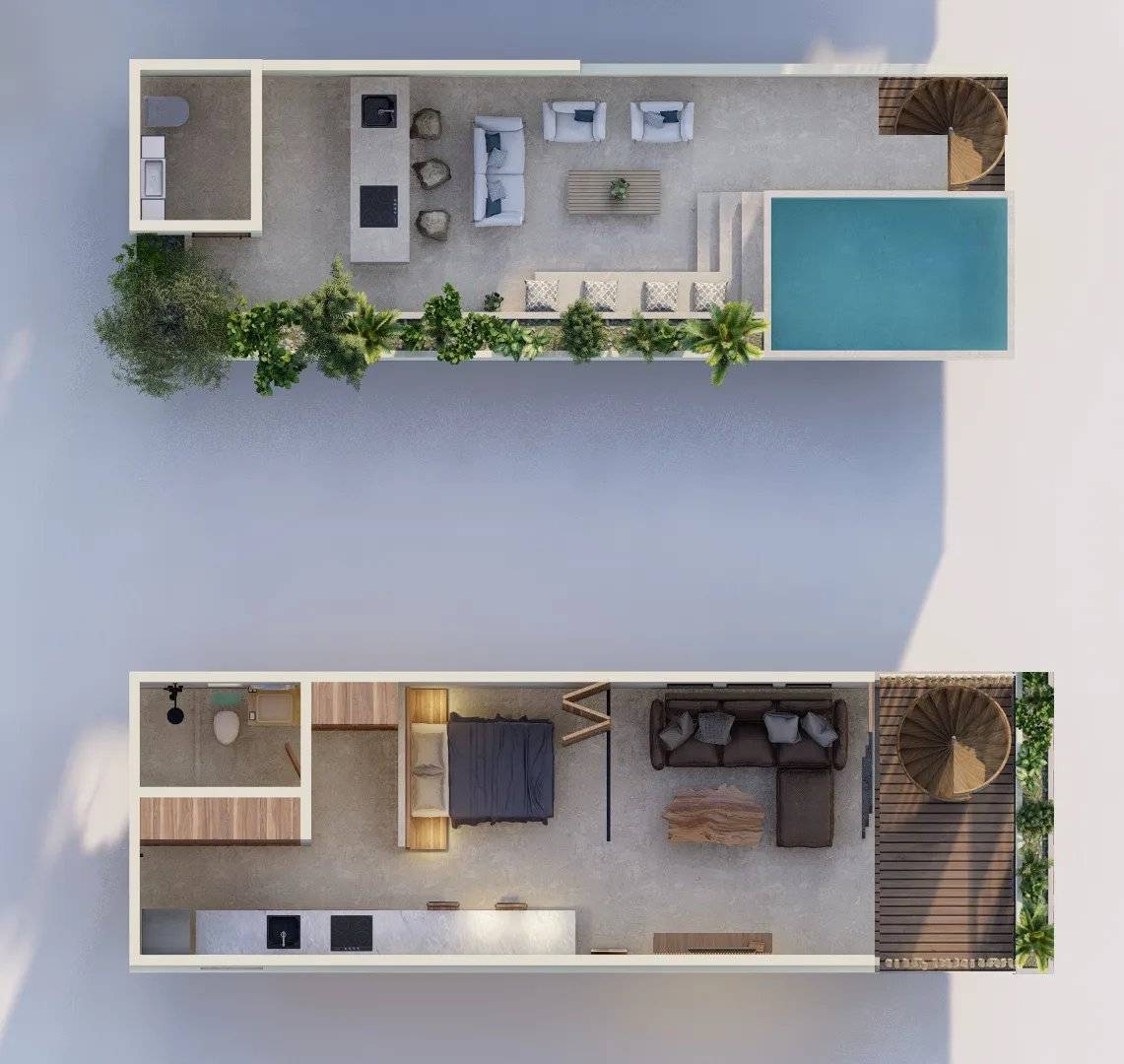 Penthouse exclusivo con roof y jacuzzi en Tulum 3