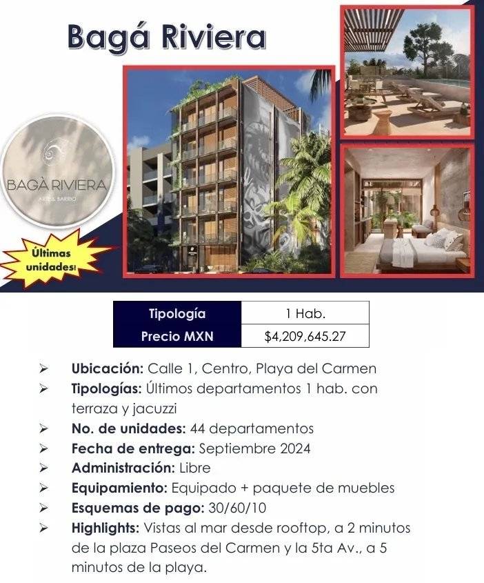 Departamentos de lujo en Playa del Carmen 2
