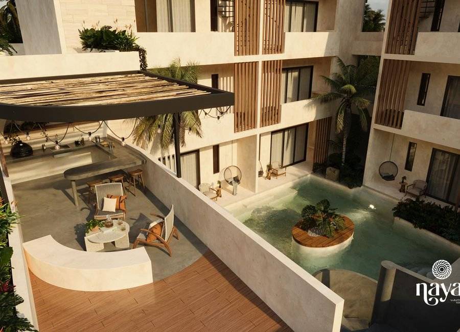 Moderno departamento en Tulum con alberca y más 3