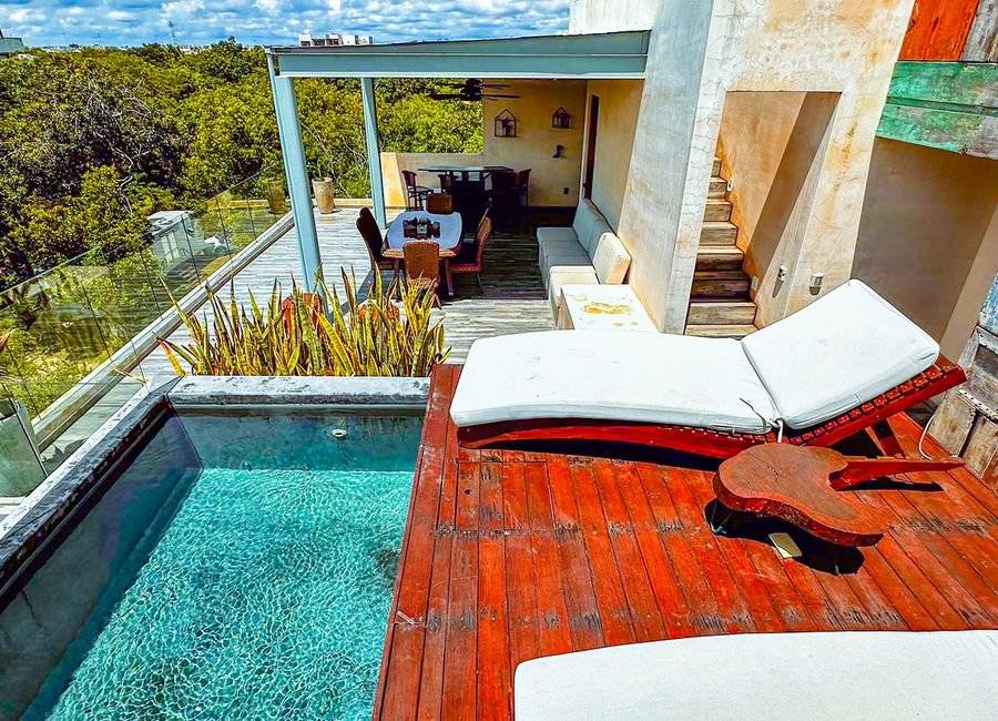 Penthouse exclusivo en Tulum con piscina privada 2