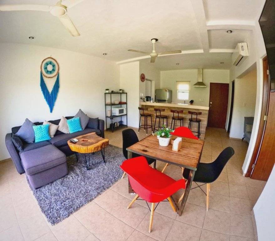 Departamento con terraza y jacuzzi en Tulum 2