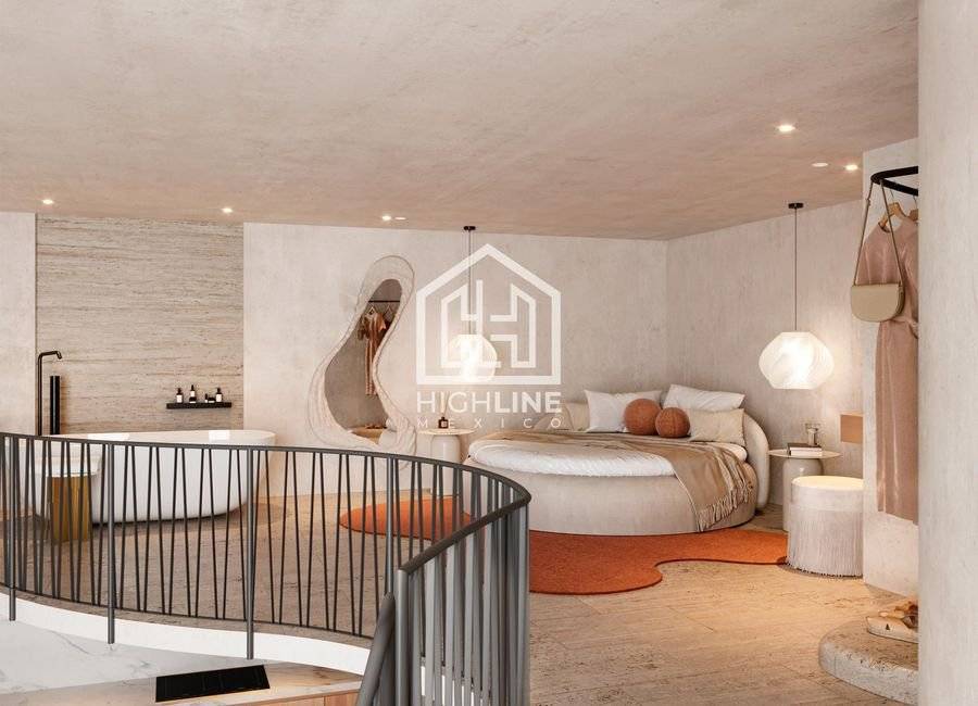 Departamento moderno con alberca en Tulum 5