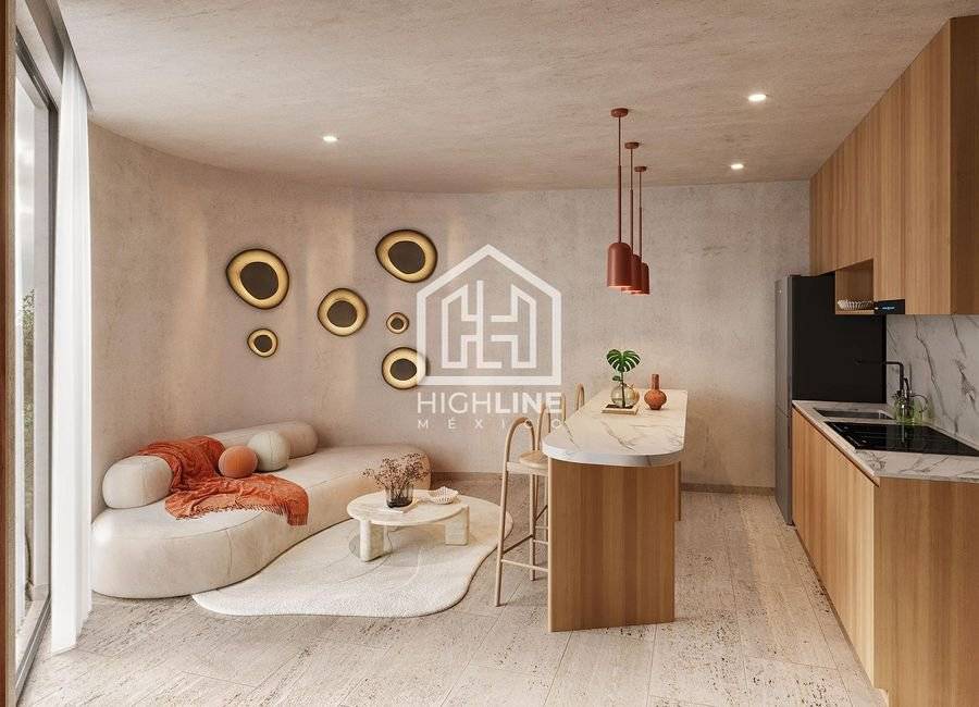 Departamento moderno con alberca en Tulum 4