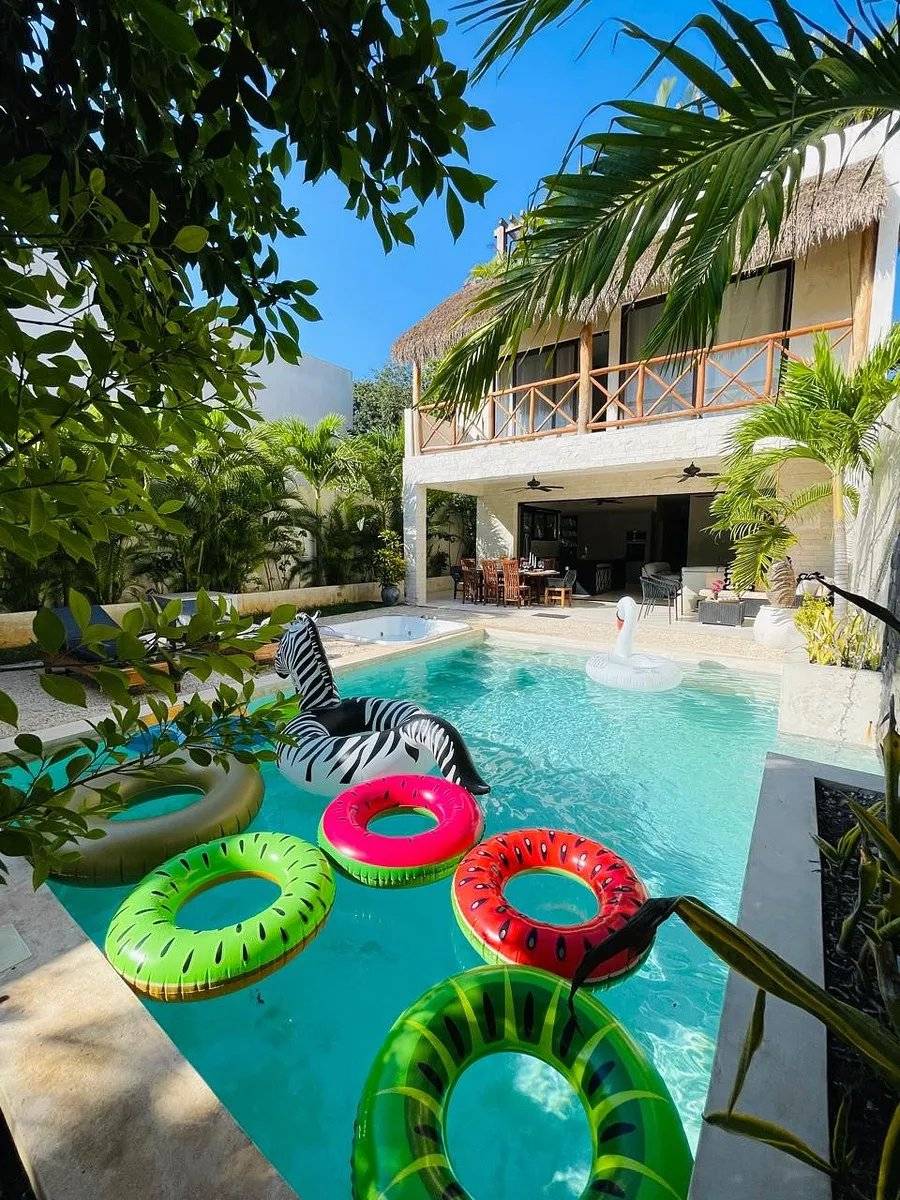 Villa tropical lista para rentar en Tulum 4