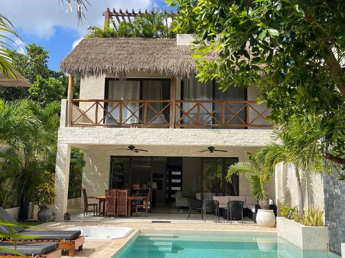 Villa tropical lista para rentar en Tulum 3