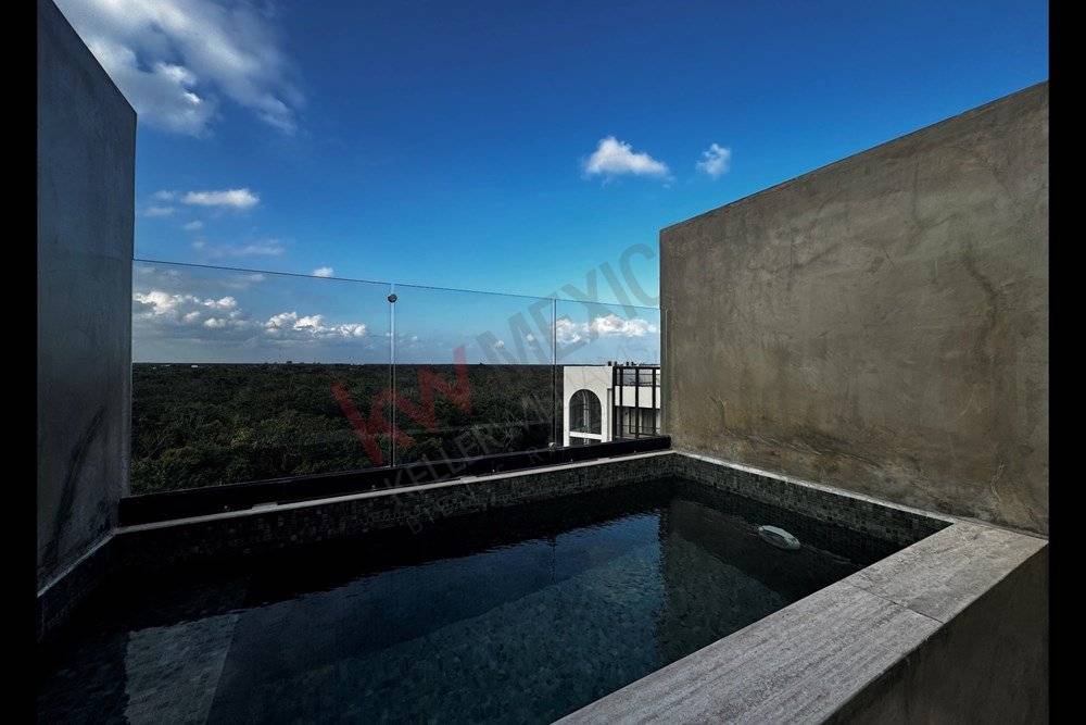 Estudio penthouse amueblado en Tulum 4