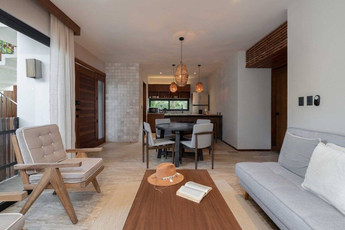 Departamento con patio y jacuzzi en Tulum 3