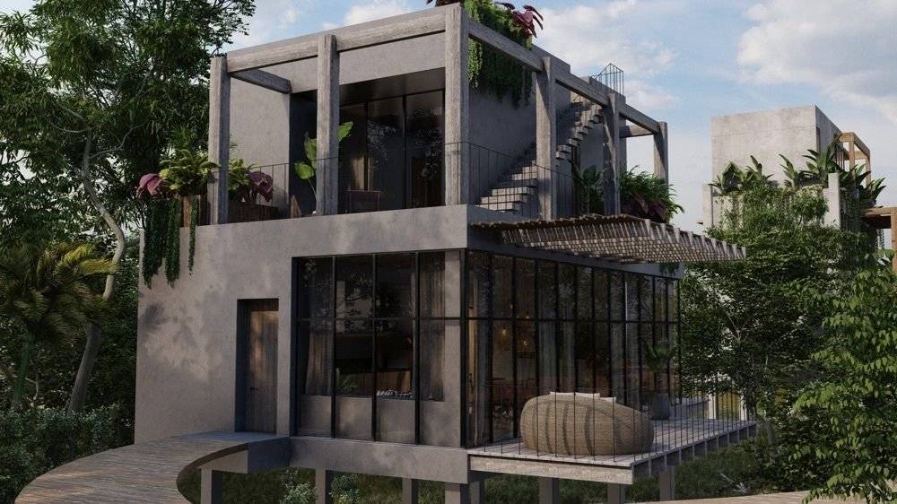 Casas de lujo frente al mar en Tulum 2