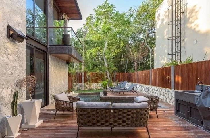 Lujosa casa con alberca y gimnasio en Tulum 4