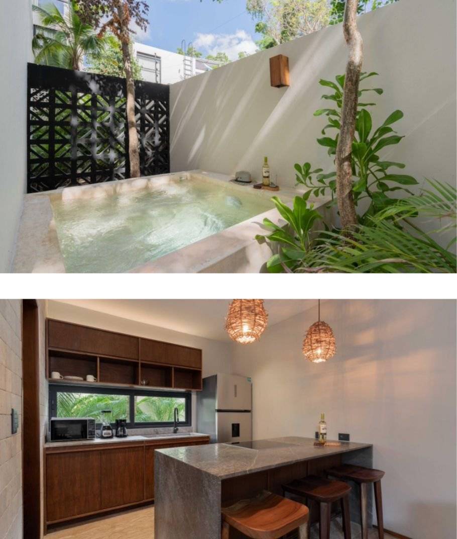 Moderno departamento con roof top en Tulum 4
