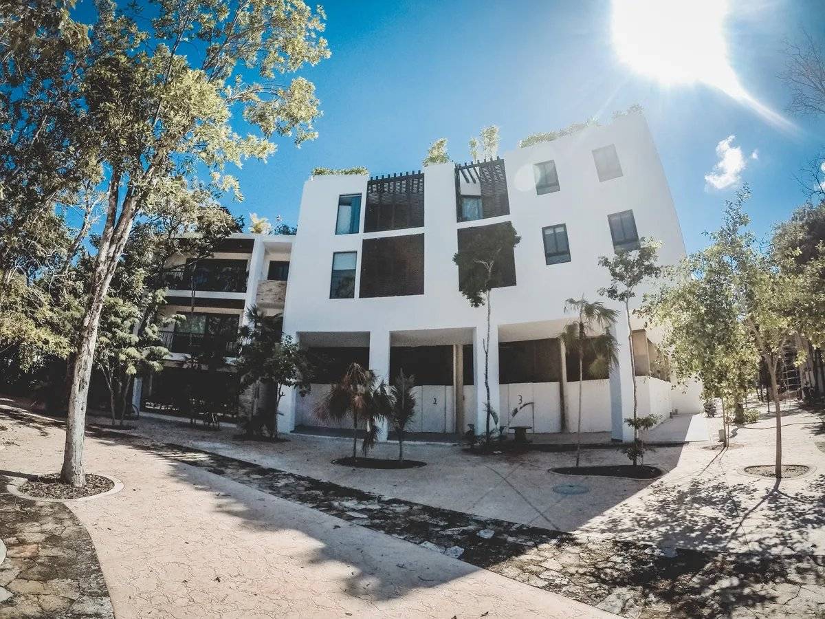 Rooftop con piscina en Aldea Zama 2