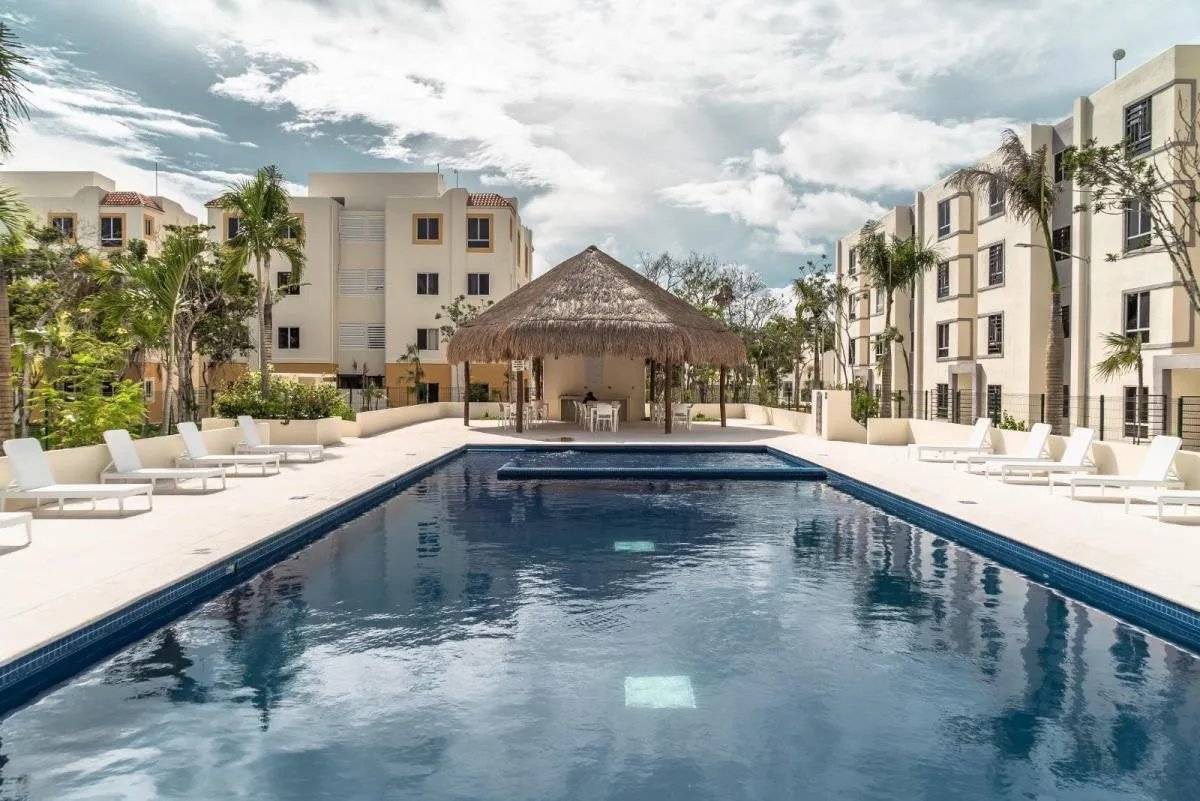 Departamento amueblado en Aldea Tulum 2
