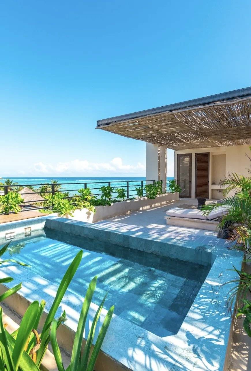 Exclusivo PH frente al mar en Tulum 2
