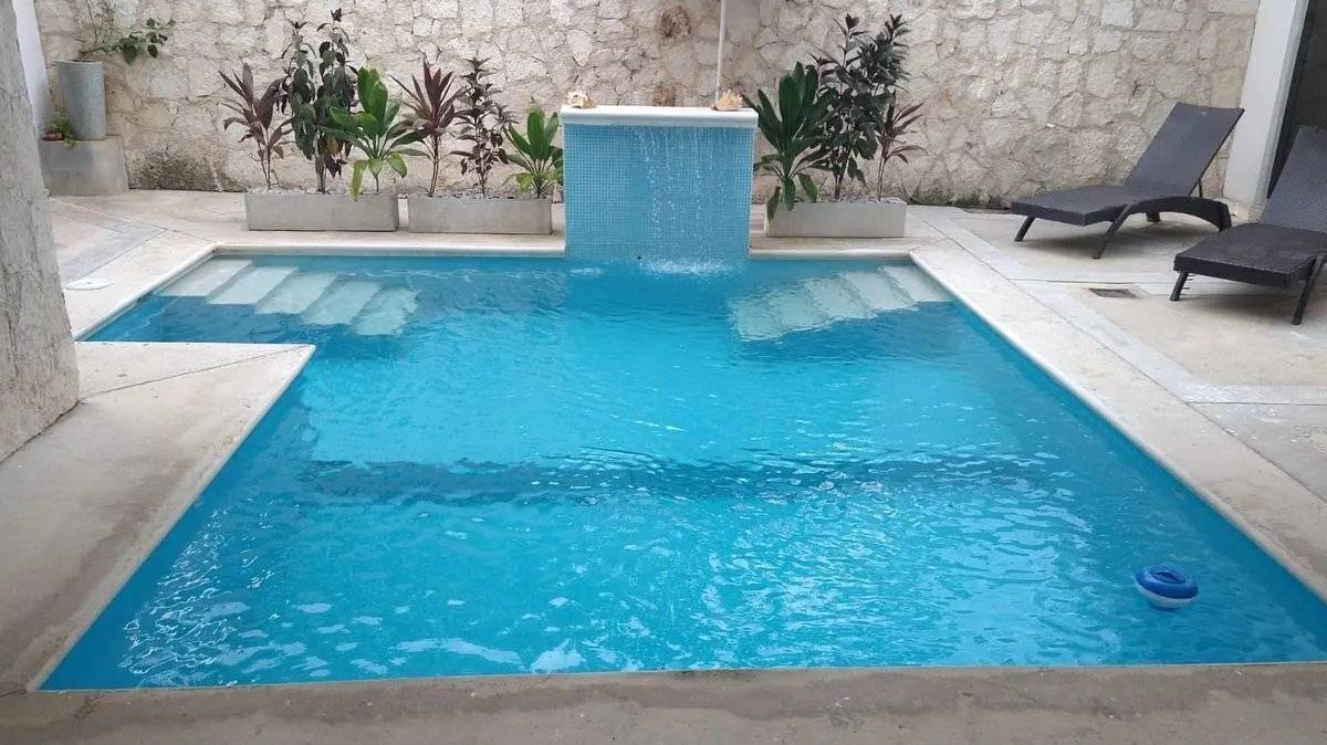 Departamento nuevo frente a piscina con patio 1