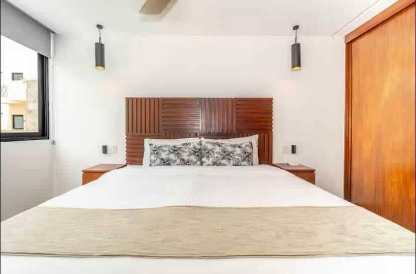 Apartamento amueblado con vista a la piscina 5