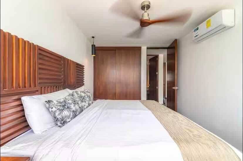 Apartamento amueblado con vista a la piscina 4