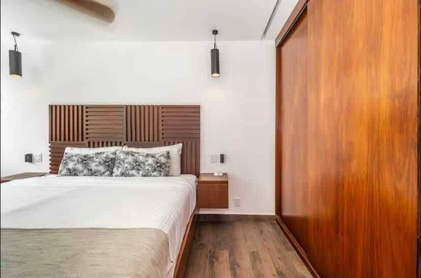 Apartamento amueblado con vista a la piscina 3