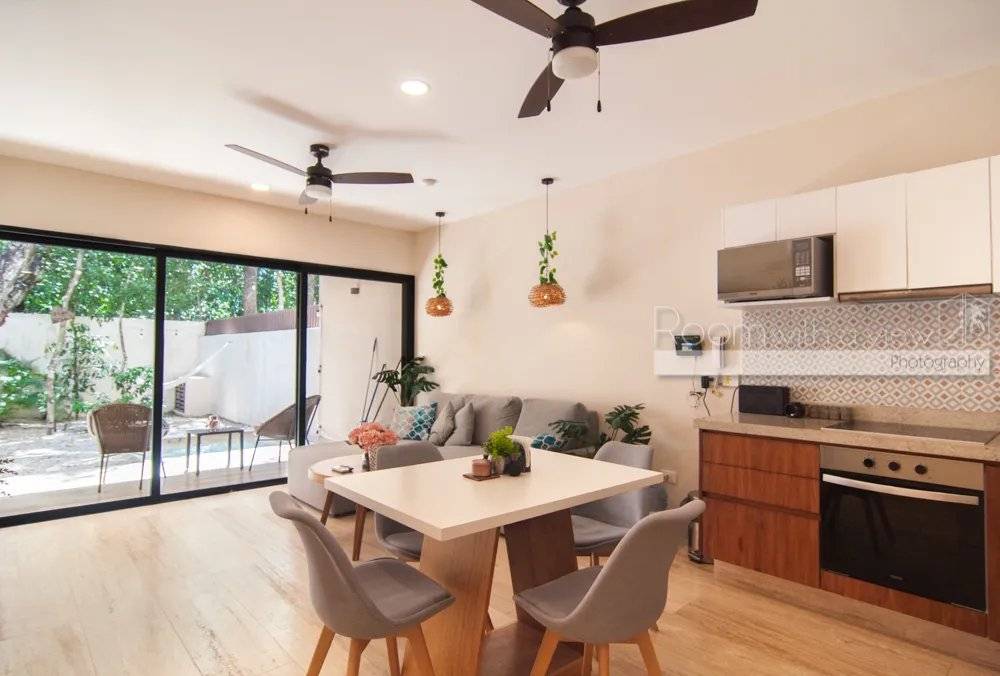 Elegante departamento con jardín en Tulum 1