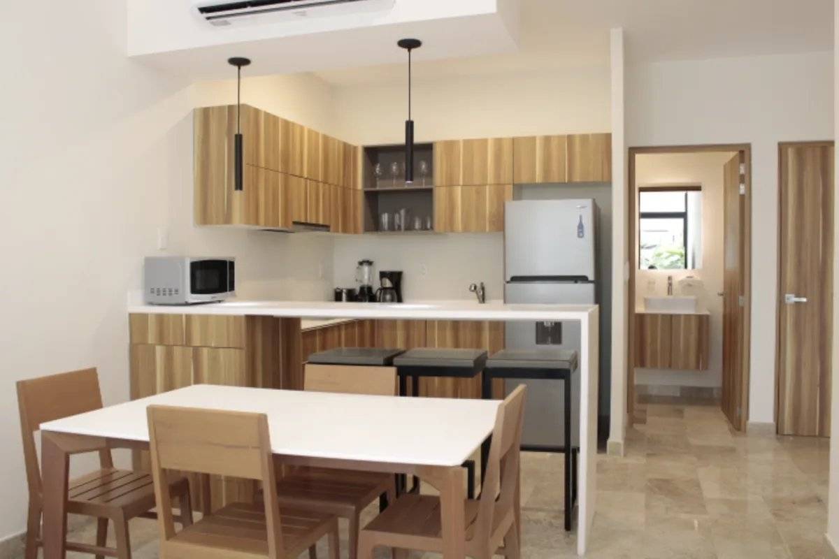 Lujoso departamento con alberca privada en Tulum 4