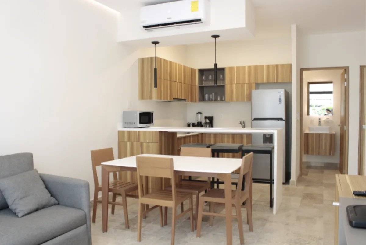Lujoso departamento con alberca privada en Tulum 3