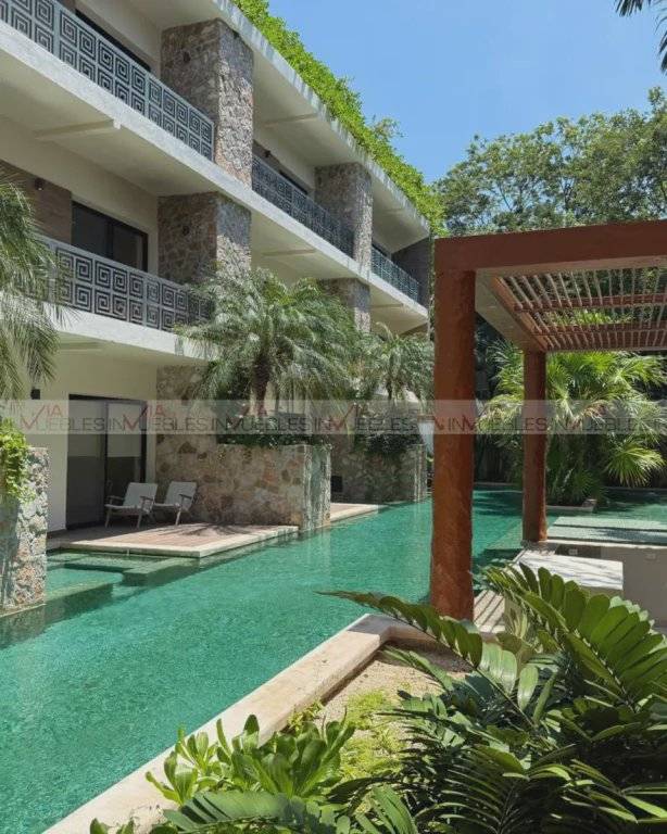 Departamento en Tulum con vista a la alberca 2