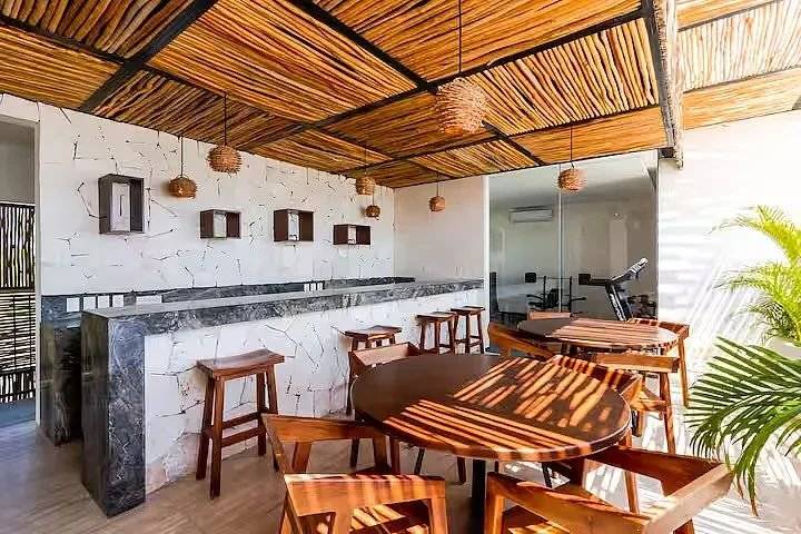 Departamento amueblado con terraza privada en Tulum 2
