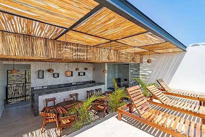 Departamento amueblado con terraza privada en Tulum 5