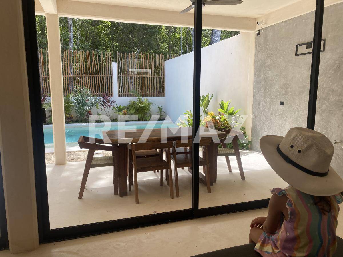 Casa semiamueblada con alberca en Tulum 1