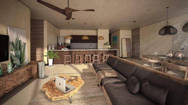 Departamento en venta en tulum, tulum centro 1