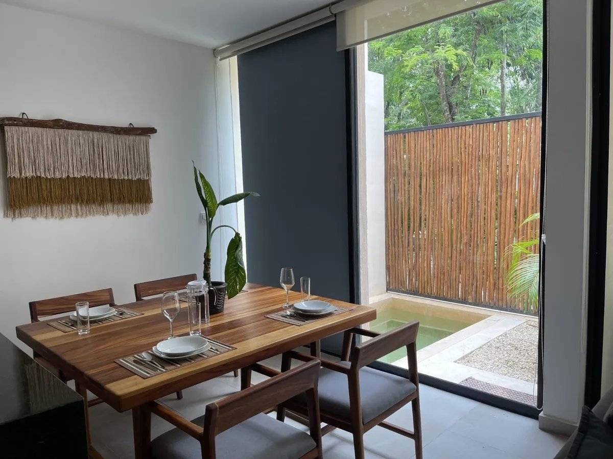 Departamento amueblado con alberca privada en Tulum 5